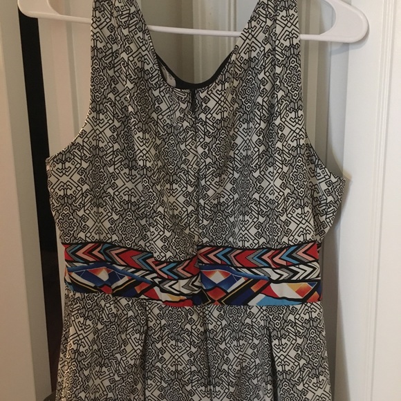 Modcloth dress black white zigzag XL - Picture 3 of 4